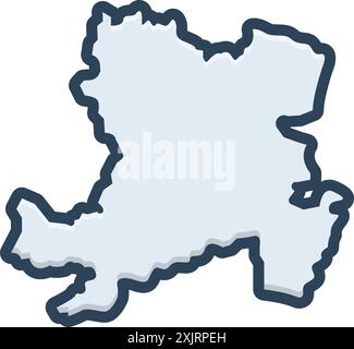 Icône pour aberdeen,map Illustration de Vecteur