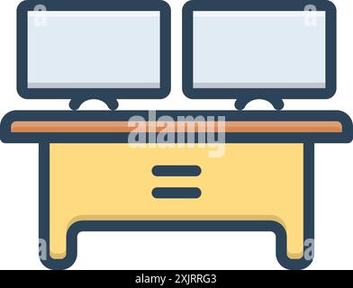 Icône pour dual, duple Illustration de Vecteur