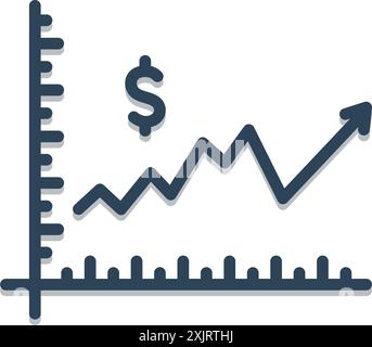 Icône pour actions, investisseur Illustration de Vecteur