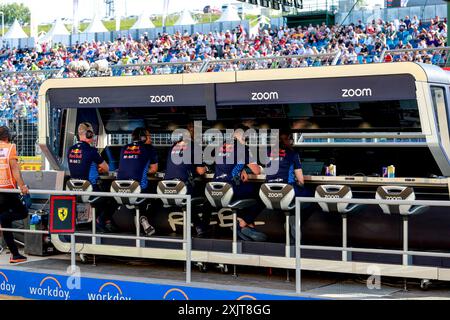 Budapest, Hongrie. 19 juillet 2024. Red Bull Racing lors du Grand Prix de formule 1 de Hongrie 2024, 13ème manche du Championnat du monde de formule 1 2024 du 19 au 21 juillet 2024 sur le Hungaroring, à Mogyorod, Hongrie - photo DPPI crédit : DPPI Media/Alamy Live News Banque D'Images