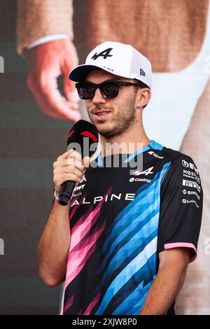 Gasly Pierre (fra), Alpine F1 Team A524, portrait lors du Grand Prix de Hongrie de formule 1 2024, 13e manche du Championnat du monde de formule 1 2024 du 19 au 21 juillet 2024 sur le Hungaroring, à Mogyorod, Hongrie Banque D'Images