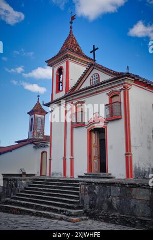 Photo de l'église nossa senhora do Bonfim, Diamantina, Minas Gerais, Brésil Banque D'Images