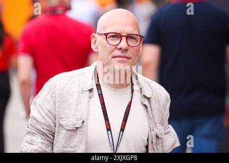 Budapest, Hongrie. 20 juillet 2024. VILLENEUVE Jacques (CAN), ancien Champion de F1 et présentateur TV de canal , portrait lors du Grand Prix de Hongrie de formule 1 2024, 13ème manche du Championnat du monde de formule 1 2024 du 19 au 21 juillet 2024 sur le Hungaroring, à Mogyorod, Hongrie - photo Eric Alonso/DPPI crédit: DPPI Media/Alamy Live News Banque D'Images