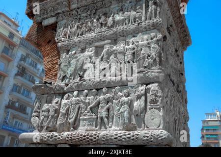 Arc de l'empereur Galerius Thessalonique Grèce Banque D'Images