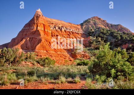 Capitol Peak, Lighthouse Trail, Palo Duro Canyon State Park, Texas, États-Unis Banque D'Images