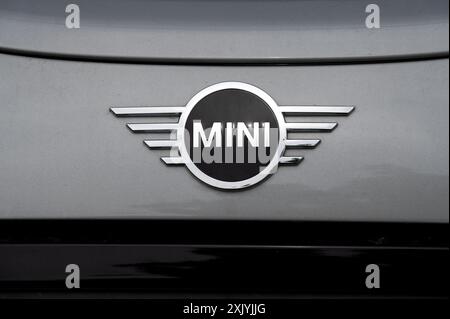 Logo du constructeur automobile britannique Mini Banque D'Images