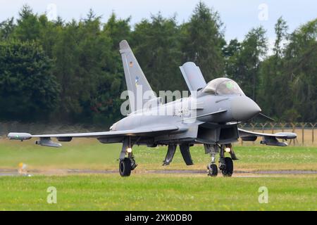 Eurofighter EF2000 de l'armée de l'air allemande lors du Royal International Air Tattoo à la RAF Fairford, Gloucestershire, Angleterre le samedi 20 juillet 2024. (Photo : Jon Hobley | mi News) crédit : MI News & Sport /Alamy Live News Banque D'Images