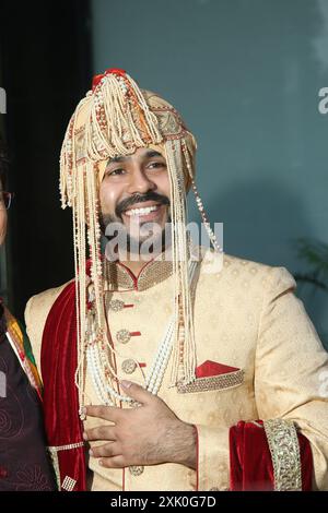 Chandigarh, Inde-20e July2024 une cérémonie et célébration de rituels de mariée traditionnelle indienne hindoue mariée mariée. Banque D'Images