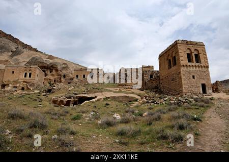 Cathédrale de Selime bâtiments religieux taillés dans la roche, Turquie Banque D'Images