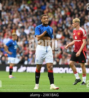 Murrayfield Stadium Edinburgh.Scotland.UK.20th juillet 24 Rangers match amical vs Manchester Utd Cyriel Dessers of Rangers crédit : eric mccowat/Alamy Live News Banque D'Images