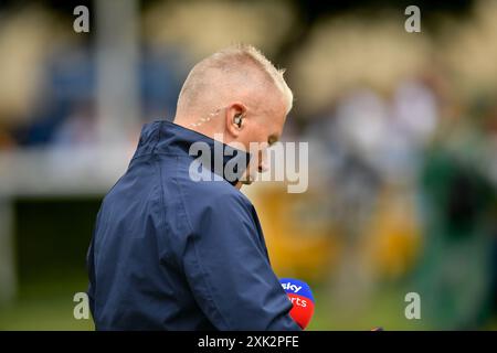 Newbury, Royaume-Uni. 23 mai 2024. Le présentateur Sky Matt Chapman à l'hippodrome de Newbury, au Royaume-Uni. Crédit : Paul Blake/Alamy Live News. Banque D'Images