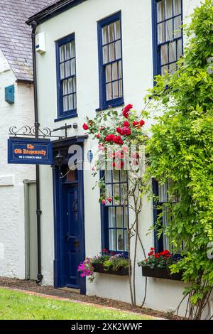 Le site de l'ancien dispensaire sur Church Walk dans la ville du Lincolnshire de Horncastle Angleterre Royaume-Uni Banque D'Images