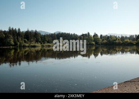 The Lost Lagoon dans le parc Stanley de Vancouver Banque D'Images