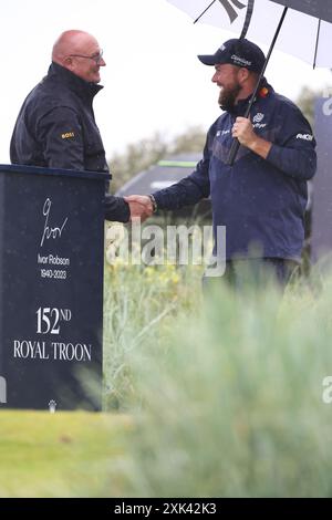 Troon, Écosse, Royaume-Uni. 20 juillet 2024. L'Irlandais Shane Lowry lors de la troisième journée des Championnats de golf britanniques 2024 au Royal Troon Golf Club à Troon, en Écosse, le 20 juillet 2024. Crédit : Koji Aoki/AFLO SPORT/Alamy Live News crédit : Aflo Co. Ltd./Alamy Live News Banque D'Images