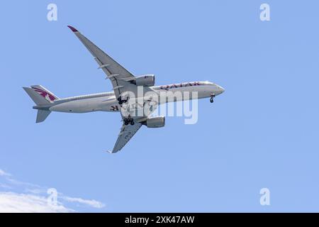 Airbus A350-941 de Qatar Airways Banque D'Images