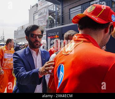 Mogyorod, Hongrie. 20 juillet 2024. Mohammed Bin Sulayem (eau) - Président de la FIA lors des essais libres samedi et de la qualification, le 20 juillet, du Grand Prix de Hongrie de formule 1 2024, prévu sur le circuit Hungaroring à Mogyorod, Budapest, Hongrie, du 19 au 21 juillet 2024 (photo par Alessio de Marco/Sipa USA) crédit : Sipa USA/Alamy Live News Banque D'Images