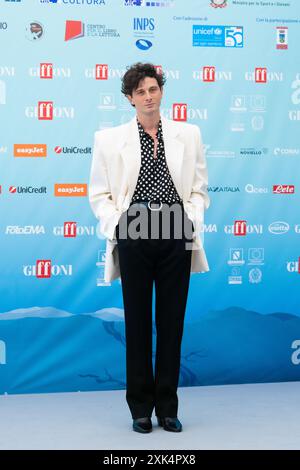 Giffoni Valle Piana, Salerne, Italie. 20 juillet 2024. Le compositeur italien Daniele Rienzo assiste à la photocall au Giffoni film Festival 2024 le 20 juillet 2024 à Giffoni Valle Piana, Salerne, Italie (crédit image : © Francesco Luciano/ZUMA Press Wire) USAGE ÉDITORIAL SEULEMENT! Non destiné à UN USAGE commercial ! Banque D'Images