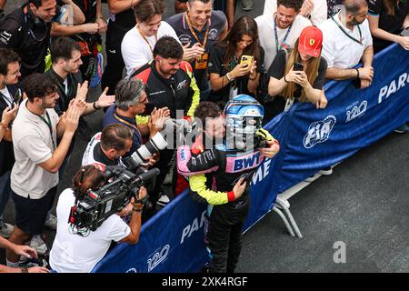 Mogyorod, Hongrie. 21 juillet 2024. MARTINS Victor (fra), ART Grand Prix, Dallara F2 2024, portrait lors de la 9ème manche du Championnat FIA de formule 2 2024 du 19 au 21 juillet 2024 sur le Hungaroring, à Mogyorod, Hongrie - photo Xavi Bonilla/DPPI crédit : DPPI Media/Alamy Live News Banque D'Images