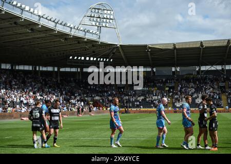 Hull, Angleterre - 20 juillet 2024 - temps plein. Rugby League Betfred Super League , Hull FC vs Wigan Warriors au MKM Stadium, Hull, Royaume-Uni Dean Williams Banque D'Images