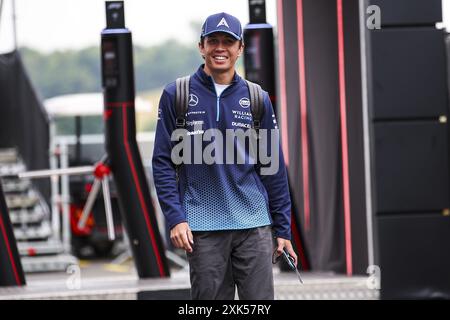 ALBON Alexander (tha), Williams Racing FW46, portrait lors du Grand Prix de Hongrie de formule 1 2024, 13e manche du Championnat du monde de formule 1 2024 du 19 au 21 juillet 2024 sur le Hungaroring, à Mogyorod, Hongrie Banque D'Images