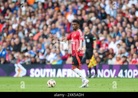 Édimbourg, Royaume-Uni. 20 juillet 2024. Le milieu de terrain de Manchester United Amad Diallo (16 ans) lors du match amical de pré-saison des Glasgow Rangers FC contre Manchester United FC au Scottish Gas Murrayfield Stadium, Édimbourg, Écosse, Royaume-Uni le 20 juillet 2024 Credit : Every second Media/Alamy Live News Banque D'Images