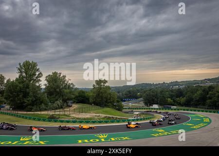 Mogyorod, Hongrie. 21 juillet 2024. Départ, départ, lors de la 8ème manche du Championnat FIA de formule 3 2024 du 19 au 21 juillet 2024 sur le Hungaroring, à Mogyorod, Hongrie - photo Sebastian Rozendaal/Agence photo néerlandaise/DPPI crédit : DPPI Media/Alamy Live News Banque D'Images