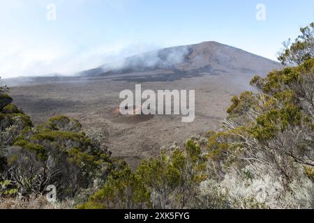 Une photo du volcan Formica Leo à la Réunion Banque D'Images