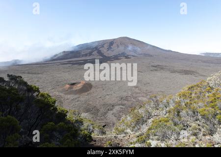 Une photo du volcan Formica Leo à la Réunion Banque D'Images