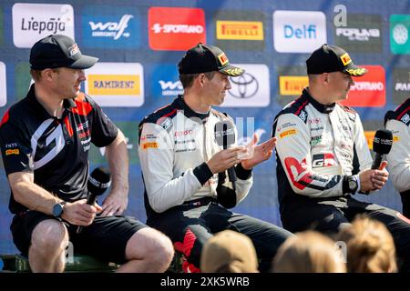 Liepaja, Lettonie. 21 juillet 2024. OGIER Sébastien, Toyota GR Yaris Rally1, portrait pendant le Rallye, Lettonie. , . WRC World Rally car Championship, du 18 au 21 juillet 2024 à Liepaja, Lettonie - photo Nikos Katikis/DPPI crédit : DPPI Media/Alamy Live News Banque D'Images