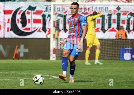 Cracovie, Pologne. 21 juillet 2024. Football 2024 2025 PKO BP Ekstraklasa Cracovia vs Piast Gliwice op : Patryk Dziczek crédit : Konrad Swierad/Alamy Live News Banque D'Images