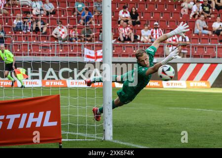 Cracovie, Pologne. 21 juillet 2024. Football 2024 2025 PKO BP Ekstraklasa Cracovia vs Piast Gliwice op : Henrich Ravas crédit : Konrad Swierad/Alamy Live News Banque D'Images