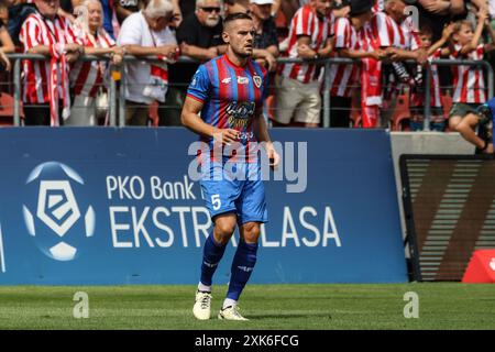 Cracovie, Pologne. 21 juillet 2024. Football 2024 2025 PKO BP Ekstraklasa Cracovia vs Piast Gliwice op : Tomas Huk crédit : Konrad Swierad/Alamy Live News Banque D'Images