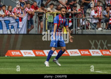 Cracovie, Pologne. 21 juillet 2024. Football 2024 2025 PKO BP Ekstraklasa Cracovia vs Piast Gliwice op : Jorge Felix crédit : Konrad Swierad/Alamy Live News Banque D'Images