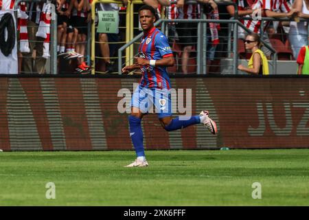 Cracovie, Pologne. 21 juillet 2024. Football 2024 2025 PKO BP Ekstraklasa Cracovia vs Piast Gliwice op : Michael Ameyaw crédit : Konrad Swierad/Alamy Live News Banque D'Images