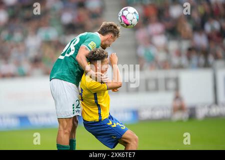 Viborg, Danemark. 21 juillet 2024. Match de Superliga entre Viborg FF et Broendby IF à Energi Viborg Arena le dimanche 21 juillet 2024. (Photo : Bo Amstrup/Scanpix 2024) crédit : Ritzau/Alamy Live News Banque D'Images