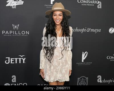 20 juillet 2024, Santa Monica, Californie, États-Unis : Meagan Good assiste à ''Une nuit avec Whoopi'' célébrant la nouvelle marque de cannabis de Whoopi Goldberg ''Emma & Clyde' (crédit image : © Billy Bennight/ZUMA Press Wire) USAGE ÉDITORIAL SEULEMENT! Non destiné à UN USAGE commercial ! Banque D'Images