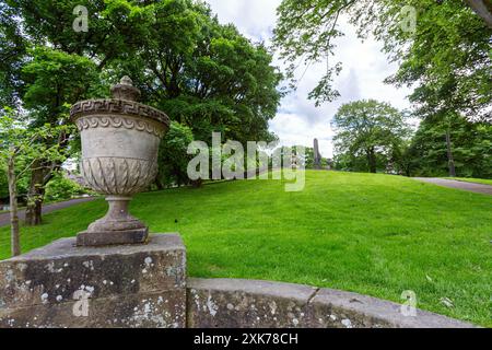 The Slopes Garden, War Memorial, Buxton est une ville thermale dans le Borough of High Peak, Derbyshire, Angleterre, Royaume-Uni Banque D'Images