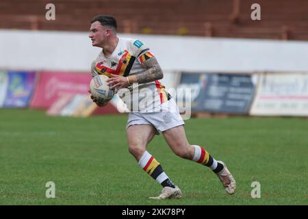 Bradford, Royaume-Uni. 21 juillet 2024. Bartercard Odsal Stadium, Bradford, West Yorkshire, 21 juillet 2024. Betfred Championship Bradford Bulls vs York City Knights Jordan Lilley of Bradford Bulls Credit : Touchlinepics/Alamy Live News Banque D'Images