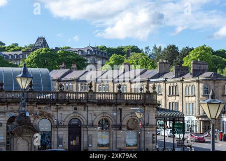 Buxton Bath and Palace Hotel, Buxton est une ville thermale dans le Borough of High Peak, Derbyshire, Angleterre, Royaume-Uni Banque D'Images