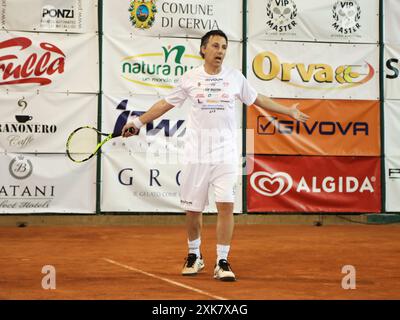 Milano Marittima (RA), tournoi de tennis 'VIP Master'. Sur la photo : Ubaldo Pantani Banque D'Images