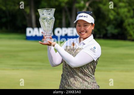 Sylvania, Ohio, États-Unis. 21 juillet 2024. CHANETTEE WANNASAEN 20 de Thaïlande remporte le Dana Open 2024 au Highland Meadows Golf Club à Sylvania, Ohio, remportant la victoire. (Crédit image : © Brian Dempsey/ZUMA Press Wire) USAGE ÉDITORIAL SEULEMENT! Non destiné à UN USAGE commercial ! Banque D'Images