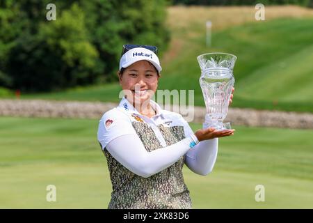 Sylvania, Ohio, États-Unis. 21 juillet 2024. CHANETTEE WANNASAEN 20 de Thaïlande remporte le Dana Open 2024 au Highland Meadows Golf Club à Sylvania, Ohio, remportant la victoire. (Crédit image : © Brian Dempsey/ZUMA Press Wire) USAGE ÉDITORIAL SEULEMENT! Non destiné à UN USAGE commercial ! Banque D'Images