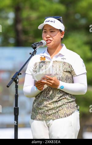 Sylvania, Ohio, États-Unis. 21 juillet 2024. CHANETTEE WANNASAEN 20 de Thaïlande remporte le Dana Open au Highland Meadows Golf Club à Sylvania, Ohio, remportant la victoire. (Crédit image : © Brian Dempsey/ZUMA Press Wire) USAGE ÉDITORIAL SEULEMENT! Non destiné à UN USAGE commercial ! Banque D'Images