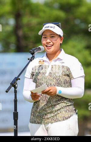 Sylvania, Ohio, États-Unis. 21 juillet 2024. CHANETTEE WANNASAEN 20 de Thaïlande remporte le Dana Open au Highland Meadows Golf Club à Sylvania, Ohio, remportant la victoire. (Crédit image : © Brian Dempsey/ZUMA Press Wire) USAGE ÉDITORIAL SEULEMENT! Non destiné à UN USAGE commercial ! Banque D'Images