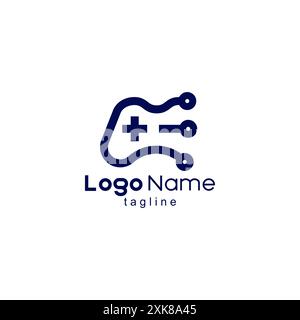 vecteur de conception de logo de technologie de console Illustration de Vecteur