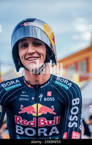 Nice, France. 21 juillet 2024. Cyclisme - Tour de France 2024 - étape 21 ITT, Monaco - Nice, France - crédit : SWpix/Alamy Live News Banque D'Images