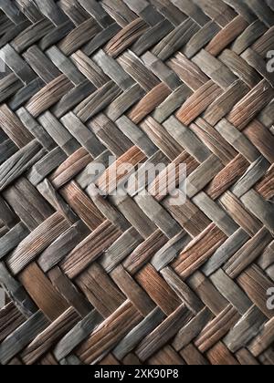 Textures de tapis en rotin pour arrière-plans et abstrait. Banque D'Images