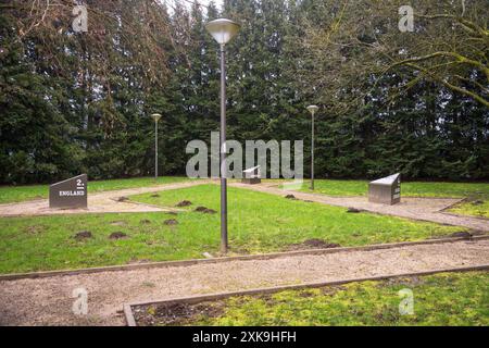 Le site du bunker Assenois à Fortin Boggess à Bastogne Banque D'Images