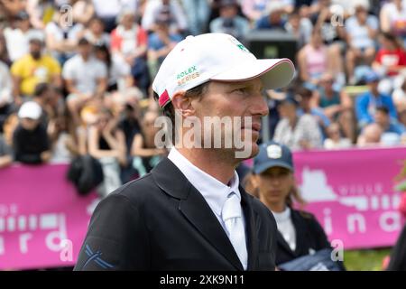 Dinard, France. 21 juillet 2024. Kevin Staut - - World RK.#17, CSI grand Prix Rolex de la ville de Dinard, lors du Jumping International de Dinard 2024, CSI 5 Equestrian Event le 21 juillet 2024 au Centre Equestre du Val Porée à Dinard, France - photo Damien Kilani/DK Prod/DPPI crédit : DPPI Media/Alamy Live News Banque D'Images