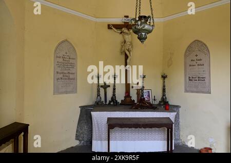 Bad Ischl, haute-Autriche, Autriche. Partie historique du cimetière de Bad Ischl. Pierre tombale historique à partir du 18ème siècle Banque D'Images